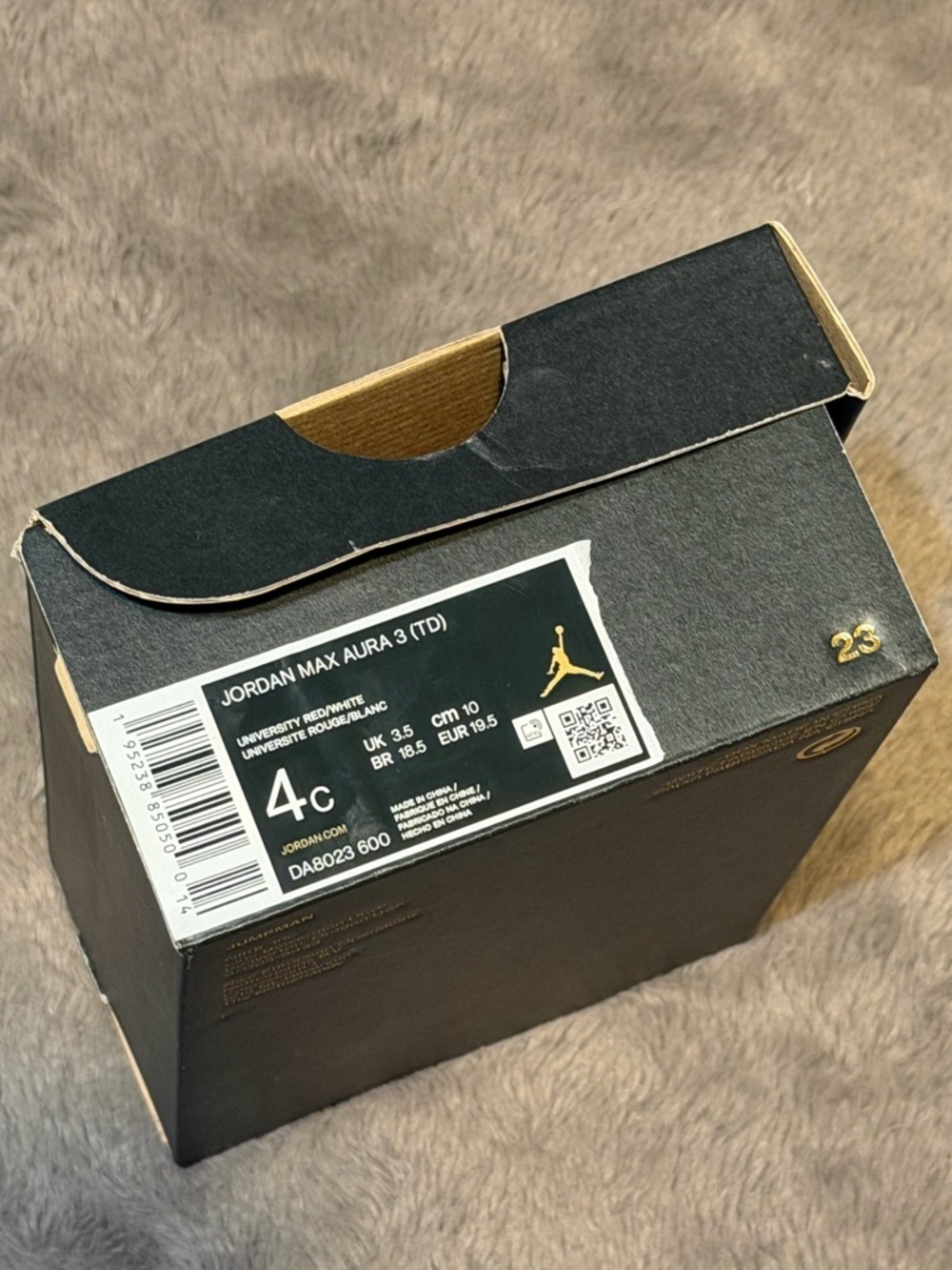 Air Jordan Max Aura 3 (TD), Size - 4c - Picture 9 of 9